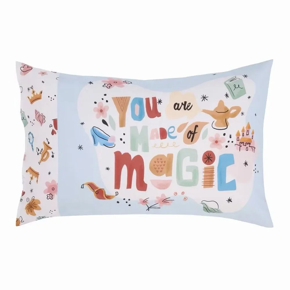 Disney Princess Just Be You 4-Piece Toddler Bed Set Pink New